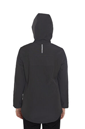 Crozwise Antrasit Kadın Su Geçirmez Softshell Outdoor Mont / Ceket - 5037-06