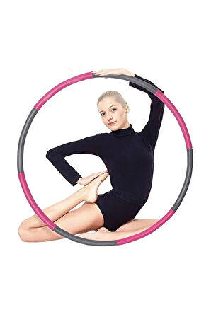 8 Parçalı Ayarlanabilir Ağırlıklı Hula Hoop – 1 kg, 72/85/95 cm Wellness Hoop Egzersiz Çemberi