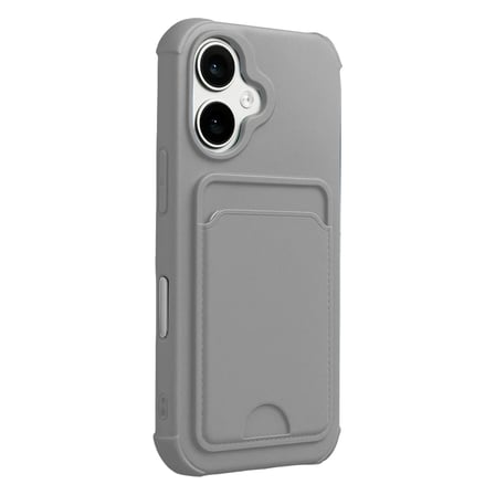 Apple iPhone 17 Kelvin Kartvizitli Silikon - Gri