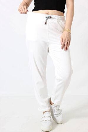 P-100 CEPLİ BELDEN İPLİ AYARLANABİLİR BORU PAÇA BEYAZ EŞOFMAN