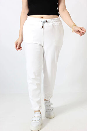 P-100 CEPLİ BELDEN İPLİ AYARLANABİLİR BORU PAÇA BEYAZ EŞOFMAN