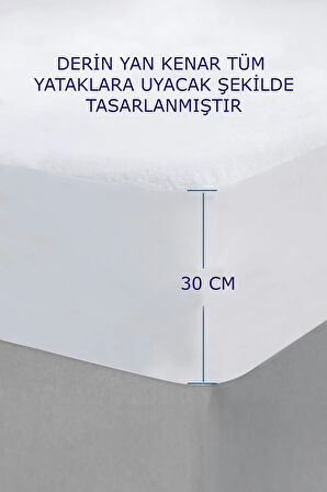 | %100 PAMUK FITTED SIVI GEÇİRMEZ TEK / ÇİFT KİŞİLİK BEBEK ALEZ | YATAK KORUYUCU | FULL KENAR ÇARŞAF