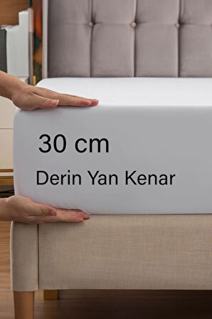 | Ranforce | Pamuklu Tek / Çift Kişilik Beyaz Lastikli Çarşaf | 14 Renk | Fıtted |