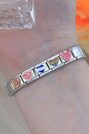 Aşk Kazanır (Love Wins) Çelik İtalyan Charm