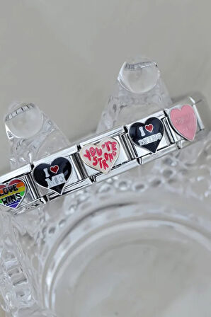 Aşk Kazanır (Love Wins) Çelik İtalyan Charm