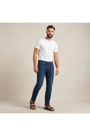 502™ Taper Erkek Jean Pantolon likralı kumaş - 0065 Lacivert / 32/32