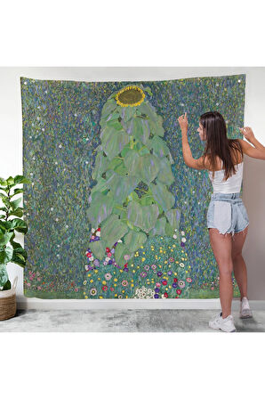Gustav Klimt Ayçiçekleri Duvar Örtüsü-8356