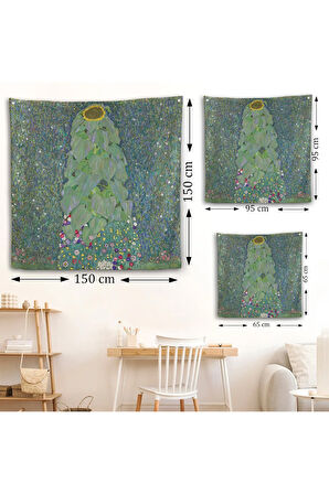 Gustav Klimt Ayçiçekleri Duvar Örtüsü-8356