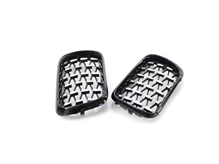 Bmw 3 Serisi E36 1997-1999 Uyumlu Dıamond  Panjur ( Böbrek ) Pıano Black  Çerçeve