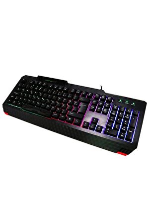 RGB Işıklı Türkçe Q Kablolu Gaming Klavye Konfulon V2