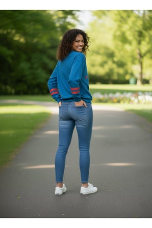 Kadın Gri M Baskılı Oversİze Sweatshirt NJ32