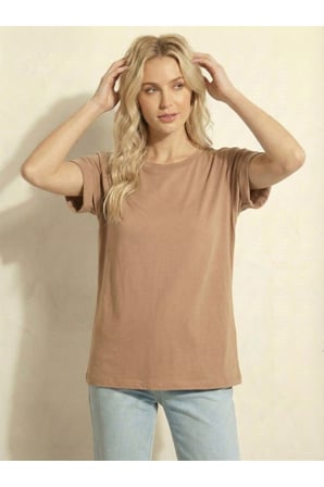 Kadın Bebe Mavi Salaş Sırt Açık Detaylı Oversize Tunik Tshirt Njram20