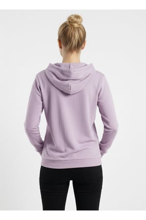 Kadın Mavi İki İplik Kapüşonlu Angel Sweatshirt NJ90