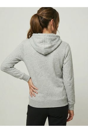 Kadın Siyah İki İplik Kapüşonlu Sweatshirt NJ91