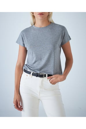 Kadın Gri T-Shirt APP1313