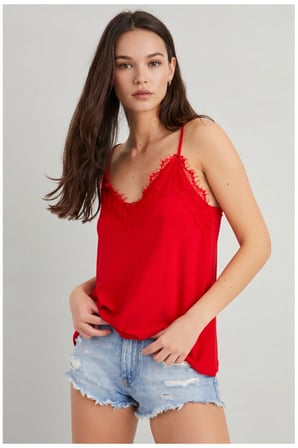 Kadın Camel Leopar Desenli Dantelli Atlet Bluz APP50081