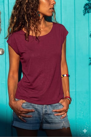 Kadın Açık Pembe Sırt Detaylı Tshirt Njçt24