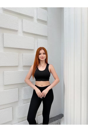 Kadın Siyah Geniş Bantlı Göğüs Pedli Kalın Askılı Spor Crop Büstiyer KR5003