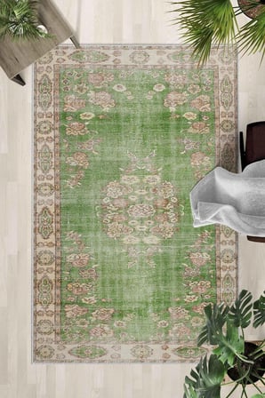 Kaymaz Taban Yıkanabilir Halı – Mutfak, Salon, Yatak Odası için Modern Dijital Baskı Halı (SLNHALI55