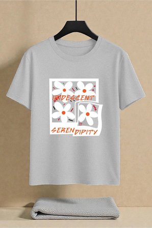 Unisex Irıdes Serenıty Baskılı Tasarım Tshirt