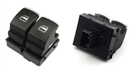 CAM KALDIRMA ANAHTARI  İKİLİ KROM     VW.CADDY, AMAROK 2006->