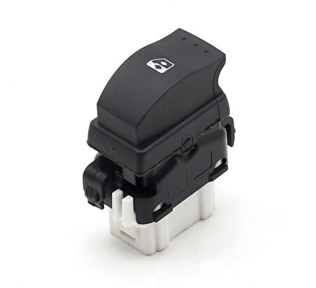 CAM KALDIRMA ANAHTARI SAĞ BEYAZ SOKET RENAULT CLIO II 2000-2007