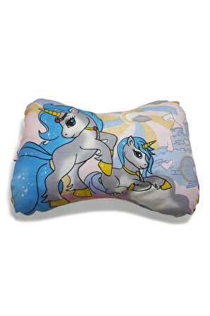 Seyahat yastığı takımı - araç içi yastık Unicorn desen