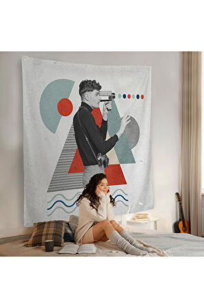 Video Pop Art Duvar Örtüsü-8362