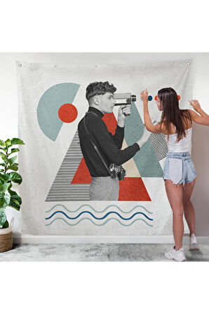 Video Pop Art Duvar Örtüsü-8362
