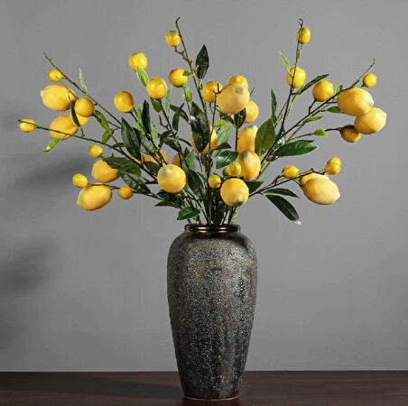Yapay Limon Dalı 100cm Yapay Çiçek Limon Ağacı Dalı
