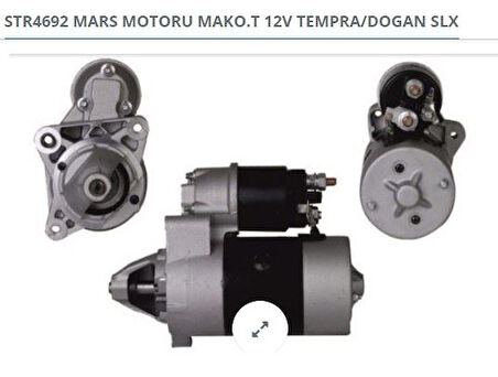 MARŞ MOTORU 12V FIAT TEMPRA/DOĞAN SLX DKŞ 223101 MAKO TİP