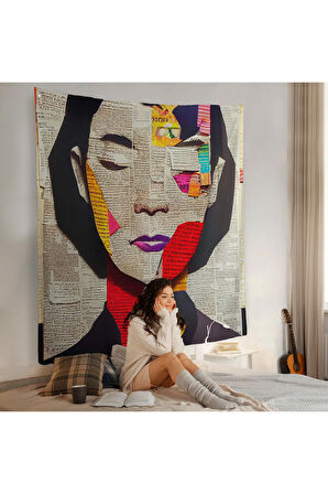 Gazete ve Dergilerden Kadın Duvar Örtüsü-8364