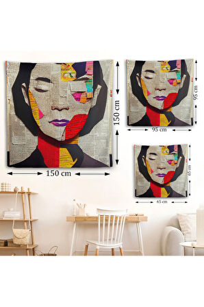 Gazete ve Dergilerden Kadın Duvar Örtüsü-8364