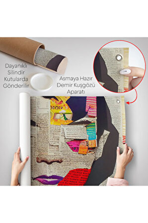 Gazete ve Dergilerden Kadın Duvar Örtüsü-8364