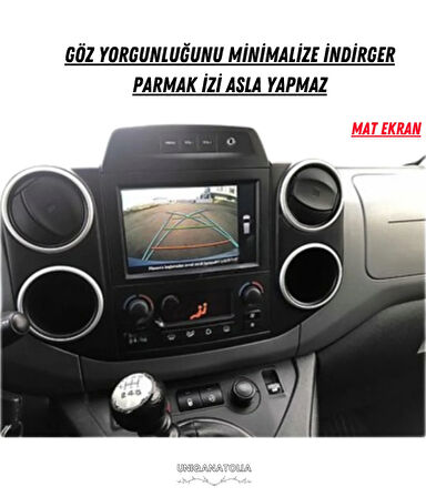 Peugeot Partner Tepee 2018 Navigasyon ve Multimedya Uyumlu Mat Ekran Koruyucu