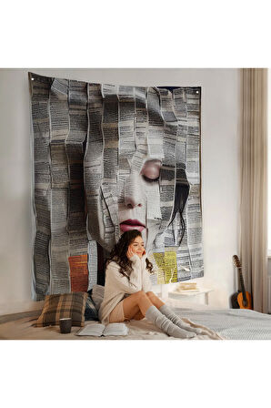 Gazete ve Dergilerden Kadın Duvar Örtüsü-8365