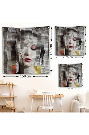 Gazete ve Dergilerden Kadın Duvar Örtüsü-8365
