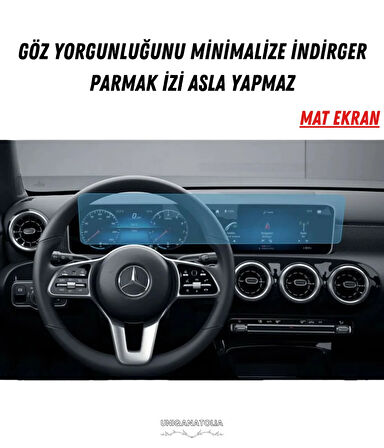 Mercedes CLA 200 2025 Navigasyon ve Bilgi Ekran Uyumlu Mat Ekran Koruyucu