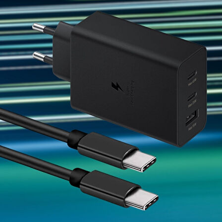 By Nevser® 65W Hızlı Şarj Edebilen TYPE C uçlu Şarj Aleti
