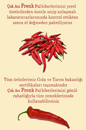 Zehir Acı Pul Biber (Frenk) 1000 gr - 1 kg