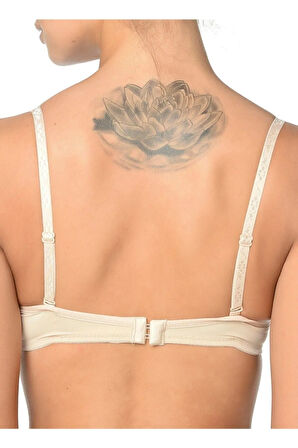 3'lü Paket Kadın Siyah Beyaz Ten Dolgulu Balenli Ortası Çok Ince Sütyen 2350