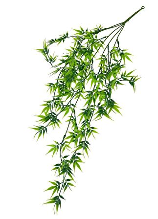 Yapay Çiçek Sarkan Bambu 60cm 5Dallı ty122 Yapay Sarmaşık Yeşil 