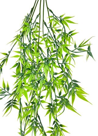 Yapay Çiçek Sarkan Bambu 60cm 5Dallı ty122 Yapay Sarmaşık Yeşil 