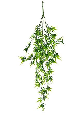 Yapay Çiçek Sarkan Bambu 60cm 5Dallı ty122 Yapay Sarmaşık Yeşil 