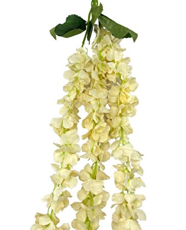Yapay Çiçek Sarkan Ortanca Çiçeği 110cm KREM