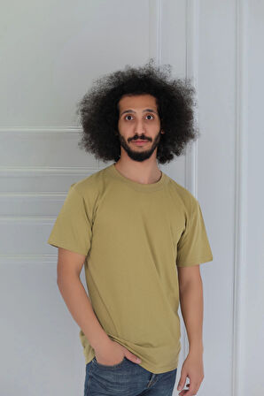 Erkek Slim Fit Sıfır Yaka Fanila T-Shirt 