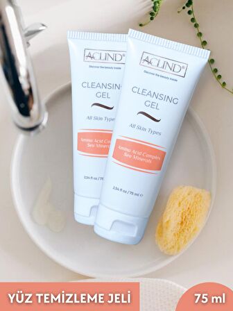 ACLIND® CLEANSING GEL 75 ml | Yağ, Makyaj ve Yüz Temizleme Jeli | Güzellik Serisi