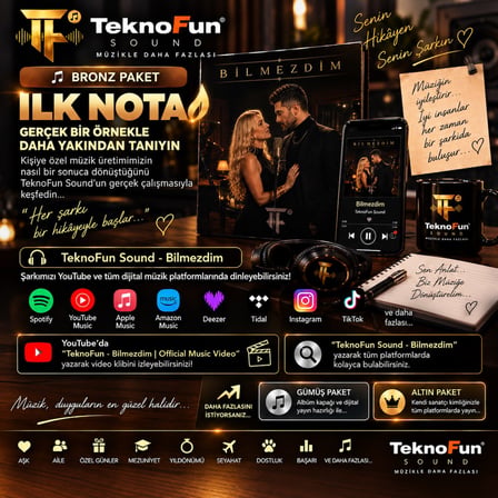 Kişiye Özel Şarkı – Bronz İlk Nota | 3 Versiyon (2 Alternatif + 1 Sürpriz)