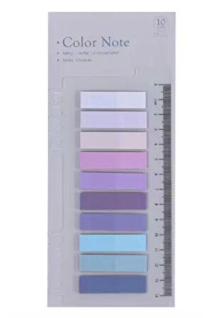 Post-it Kitap Ayracı Mor Tonları 10 Renk 200 Adet