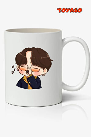 Bts Jungkook V Jimin Suga Kim Seok-jin Rm J-hope Kişiye Özel Temalı Beyaz Kupa Bardak